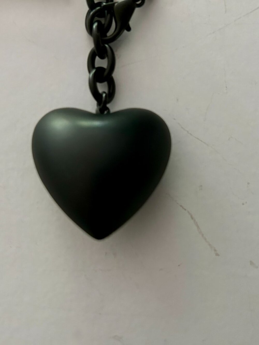 Roxanne Assoulin Black Matte Chain with Heart Pendant - Picture 4 of 6